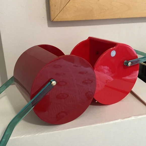 Impossible to find RARE Charlotte Olympis Cherry on Top Perspex Bag - Picture 2 of 5